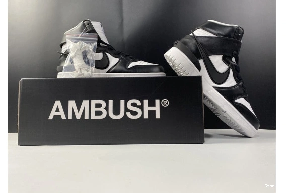 High Dunk Black White CU7544-001 Ambush Nike 1208